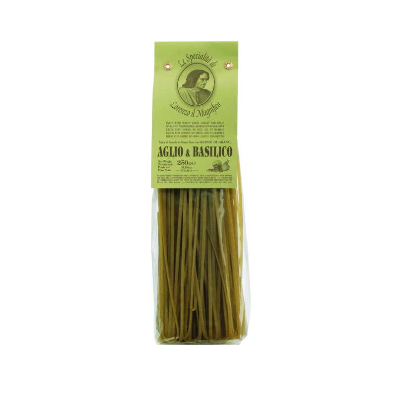 Linguine Knoblauch und Basilikum