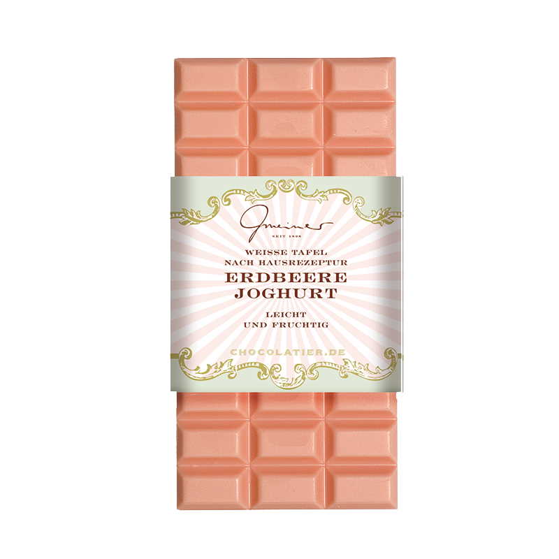 Weiße Schokolade Erdbeere Joghurt Confiserie Gmeiner